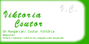 viktoria csutor business card